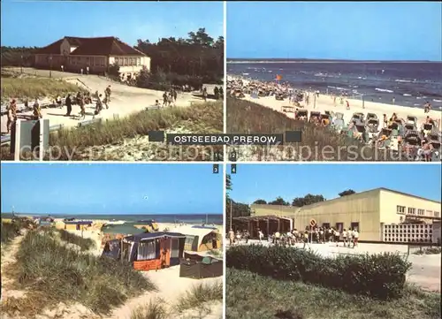 Prerow Ostseebad HOG Duenenhaus Strandpartien Campingplatz Einkaufszentrum Kat. Darss