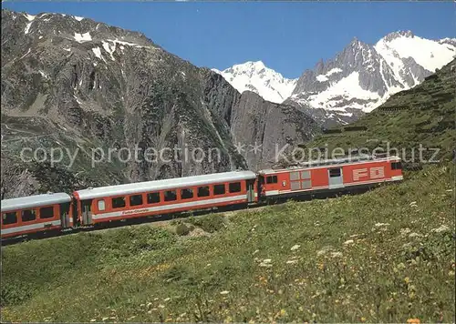Furka Oberalp Bahn Oberalp Pass Sustenhorn Salbitschijen Kat. Eisenbahn