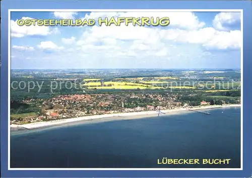 Haffkrug Ostseebad Fliegeraufnahme an der Luebecker Bucht Kat. Scharbeutz