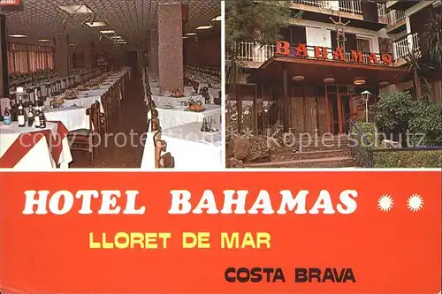 Lloret de Mar Hotel Bahamas Kat. Costa Brava Spanien