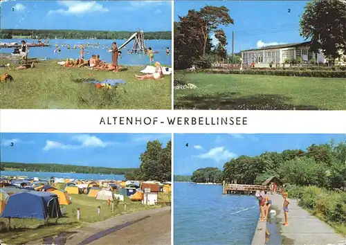 Werbellinsee Altenhof Strand Camping  Kat. Schorfheide