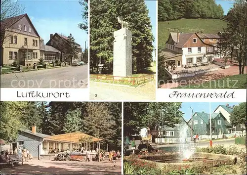 Frauenwald Thueringen Frauenbachmuehle Restaurant Monument Erholungsheim Cafe Lenkgrund Kat. Frauenwald