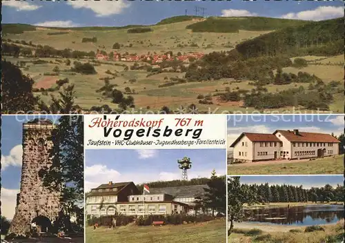 Vogelsberg Hessen Taufstein VHC-Clubhaeuser Jugendherberge Forellenteich Hoherodskopf / Schotten /Vogelsbergkreis LKR