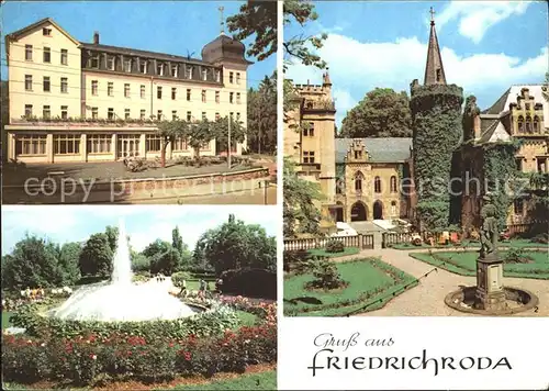 Friedrichsroda Schloss Reinhardsbrunn FDGB Heim Hermann Danz Kurpark Kat. Friedrichsroda