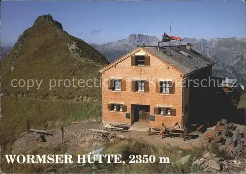 Wormserhuette mit Rote Wand  Kat. Tschagguns Vorarlberg