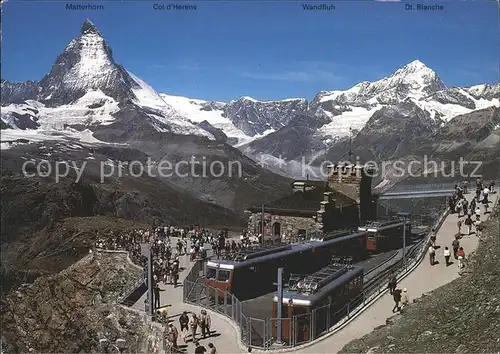 Gornergratbahn Bergstation Zermatt Kat. Gornergrat