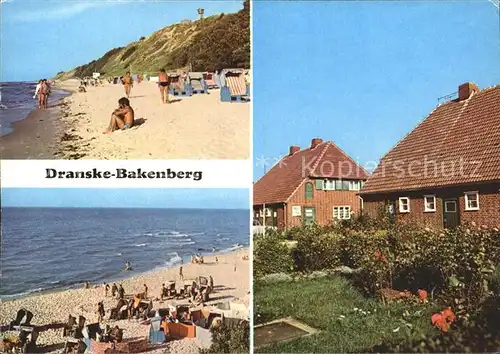 Dranske Bakenberg Strand Gebaeude 