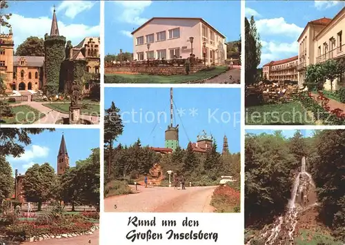 Grosser Inselsberg Friedrichroda Schloss Reinhardsbrunn Fischbach Erholungsheim  Kat. Brotterode