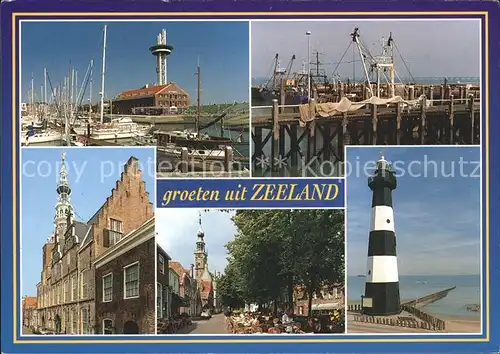 Zeeland Niederlande Turm Hafen  Kat. Niederlande