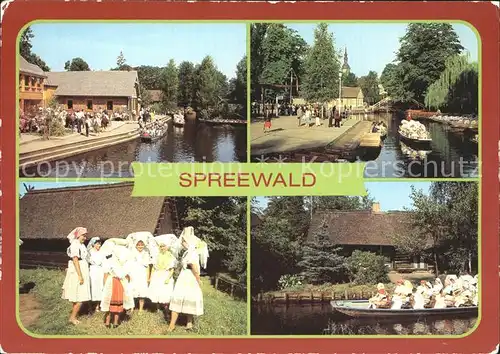 Spreewald Spreewaldtrachten Spreewaldpartien Kat. Luebbenau