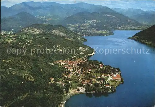 Lago di Lugano Fliegeraufnahme Kat. Italien