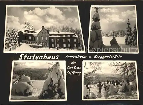 Stutenhaus Adlersberg Ferienheim und Berggaststaette  Kat. Schmiedefeld Rennsteig