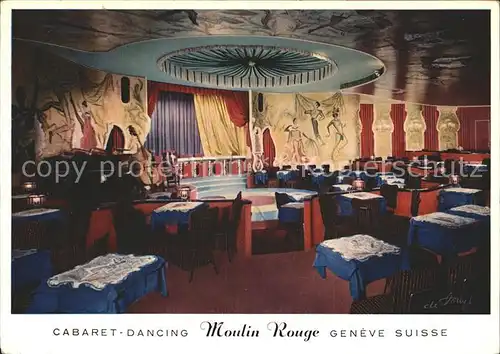 Geneve GE Cabaret Dencing Moulin Rouge  Kat. Geneve