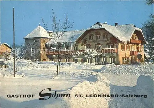 St Leonhard Salzburg Gasthof Schorn  Kat. Groedig