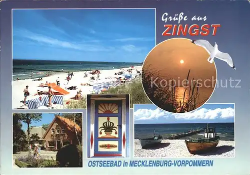 Zingst Ostseebad Moewe Strand Boot  Kat. Zingst Darss