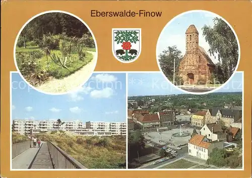 Finow Eberswalde Forstbotanischer Garten Konzerthalle Neubauten Leibnizviertel  Kat. Eberswalde Finow