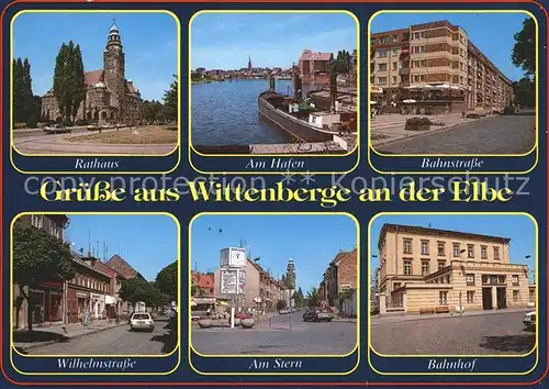 Wittenbergen Elbe Rathaus Hafen Bahnstrasse Bahnhof Am Stern  Kat. Hamburg