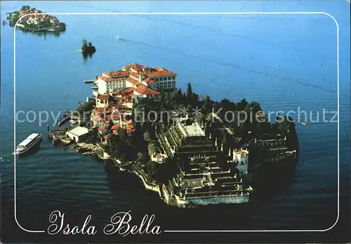 Isola Bella Fliegeraufnahme et Isola Pescatori Lago Maggiore Kat. Lago Maggiore