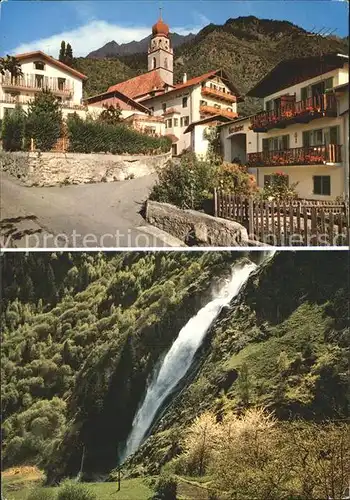 Partschins Merano Suedtirol Wasserfall im Zieltal Kat. Merano