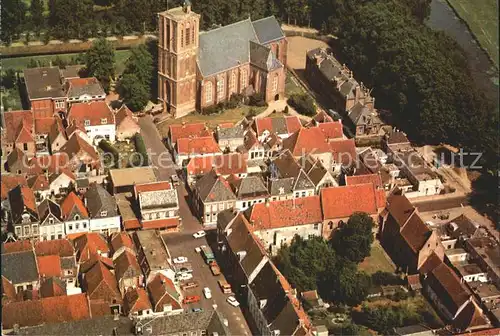 Elburg Kerk Fliegeraufnahme Kat. Niederlande