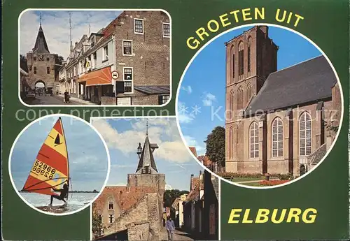 Elburg Kirche Tor Kat. Niederlande