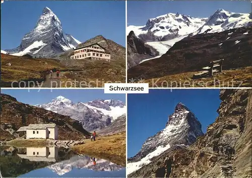 Schwarzsee Zermatt VS Hotel Monte Rosa Kapelle Matterhorn Kat. Zermatt