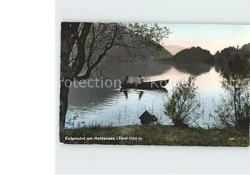 Haldensee Kahnpartie am Haldensee Kat. Oesterreich