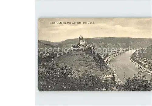 Cochem Mosel Burg Cochem mit Cond Kat. Cochem