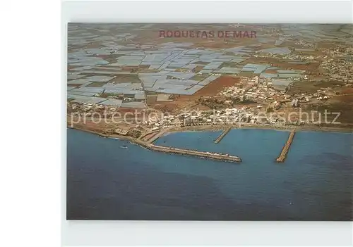 Roquetas de Mar Vista aerea del puerto Kat. Costa de Almeria