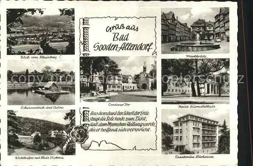 Allendorf Bad Sooden Soodener Tor Kurmittelhaus Sanatorium Kurhessen  Kat. Bad Soden am Taunus