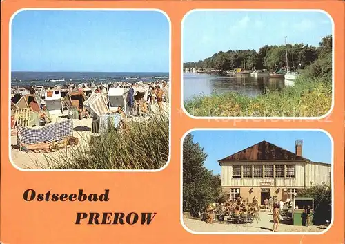 Prerow Ostseebad Strand Seglerhafen Milchbar am Duenenhaus / Darss /Nordvorpommern LKR