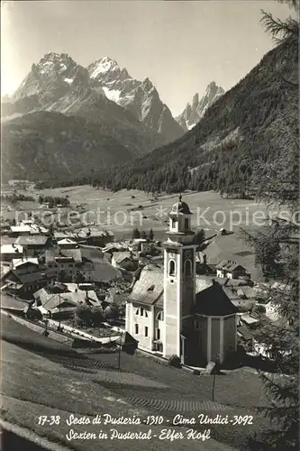 Sexten Sesto Suedtirol Elferkofl Cima Undici Chiesa Kirche Kat. Bozen