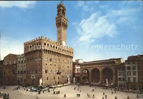 Firenze Toscana Piazza della Signoria Kat. Firenze