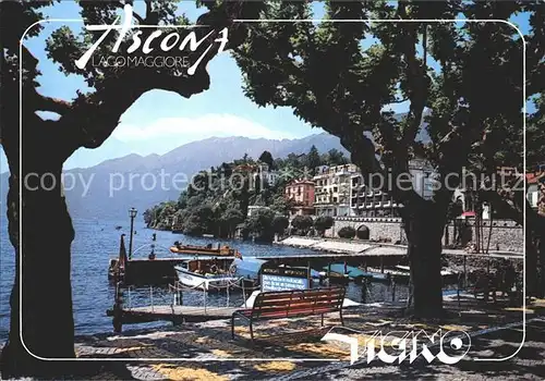 Ascona TI Teilansicht Bootshafen  Kat. Ascona