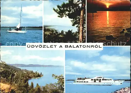 Balaton Plattensee Yacht Segelboot  Kat. Ungarn