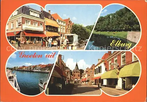 Elburg Drogist Hafen Cafe  Kat. Niederlande
