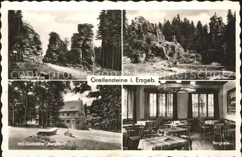 Greifensteine Erzgebirge Naturbuehne HOG Berghaus Gastraum / Ehrenfriedersdorf /Erzgebirgskreis LKR