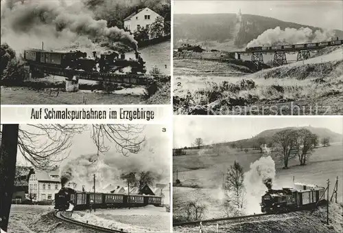 Erzgebirge Region Schmalspurbahnen in Streckewalde Oberwiesenthal Neudorf Cranzahl Baerenstein Kat. Annaberg