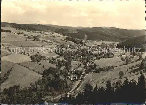 Antonshoehe Antonsthal mit Rittersgruen und Fichtelberg Kat. Antonsthal Erzgebirge