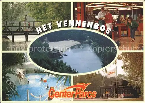 Hapert Bungalowpark Het Vennenbos Bruecke Bowling Schwimmbad Restaurant Kat. Hapert