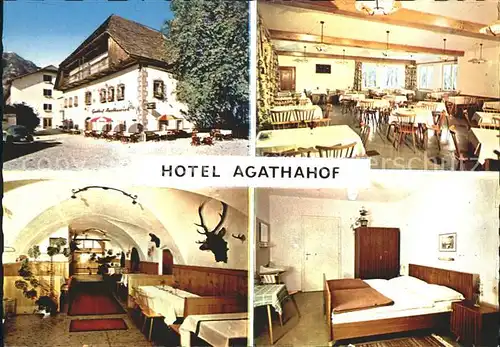 Steeg Hallstaettersee Hotel Agathahof Speisesaal Gaststube Zimmer Kat. Bad Goisern Salzkammergut