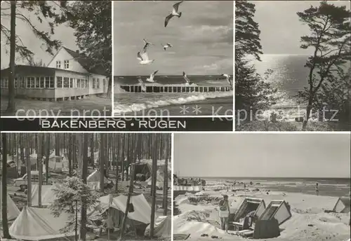 Bakenberg Gaststaette Restaurant Moewen Strand Abendsonne Campingplatz Kat. Dranske