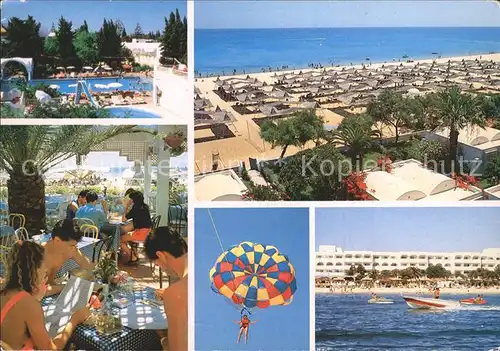 Hammamet Hotel Les Orangers Beach Restaurant Swimming Pool Motorboot Fallschirm Kat. Tunesien