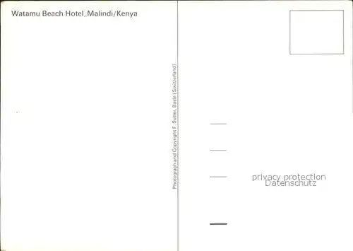 Malindi Watamu Beach Hotel Palmen Kat. Kenia