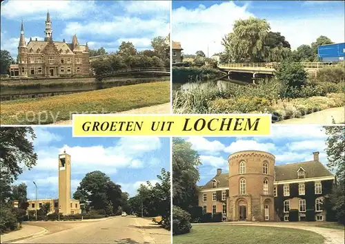 Lochem Schloss Bruecke Kirche Kat. Lochem