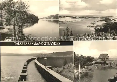 Bergen Vogtland Talsperren des Vogtlandes Poehl Pirk Muldenberg Kat. Bergen Plauen
