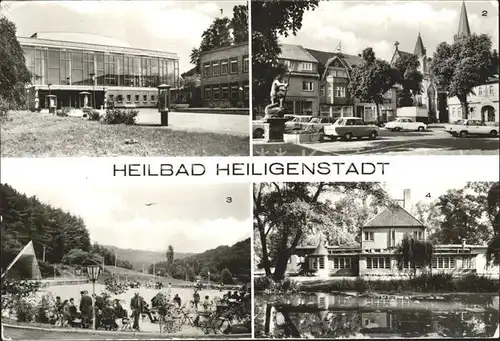 Heiligenstadt Eichsfeld Heilbad Kreiskulturhaus Marktplatz Naherholungszentrum Kneippbad Kat. Heiligenstadt