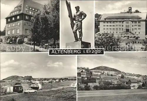 Altenberg Erzgebirge Sanatorium Denkmal Kurhaus Camping Kat. Geising