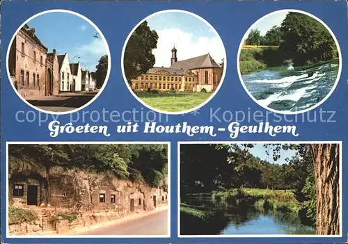 Geulhem Geulem Teilansichten Partie am Fluss Wehr Hoehlenwohnungen Kat. Limburg Valkenburg