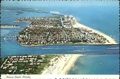 Riviera Beach Singer Island Atlantic Ocean aerial view Kat. Palm Beach